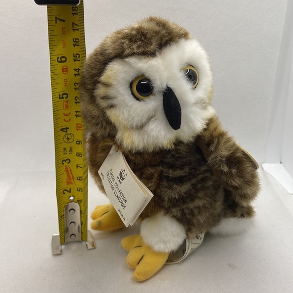 World Wildlife Fund Soft Plush Owl Stuffed Animal 7” Toy Bird WWF - Picture 11 of 12